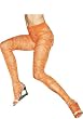 Lycra Opaque Sexy Tights Hosiery Leg Wear With Sheer Woven Swirl Patterns (Orange;One Size)