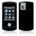 Solid State Black Design Protective Skin Decal Sticker Cover for LG Shine CU720 Cell Phone