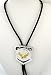 German Silver & Abalone Eagle Bolo Tie