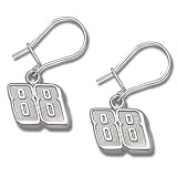 LogoArt Dale Earnhardt, Jr. Sterling Silver Driver Number Dangle Earrings