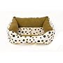 Happy Tails Polka Dot Snuggle Pet Bed, Spring Green