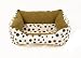 Happy Tails Polka Dot Snuggle Pet Bed, Spring Green