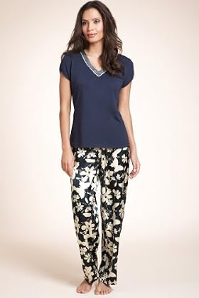 Per Una V-neck Short Sleeve Floral Pyjamas