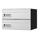 ナスタ:D-ALL　集合郵便受箱（屋内仕様）2戸用　前入前出 KS-MB4001P-2PK-W