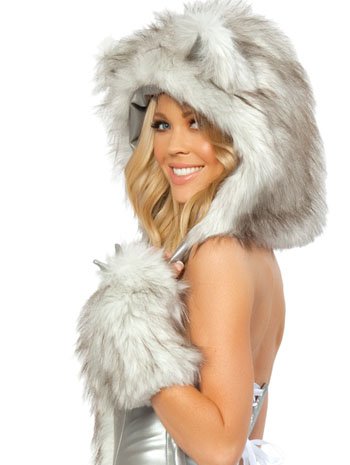 Sales Little Red Riding Hood Wolf Costume Gloves - ONE SIZE