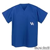 University of Kentucky Scrubs Top Shirt- UK Wildcats Logo For HIM or HER -Officially Licensed NCAA College Logo Apparel For HIM or HER SEARCH BROAD BAY SCRUB FOR OTHER College Logo Apparel Unique GIFT Ideas for Man Men Woman Women Ladies Nurses