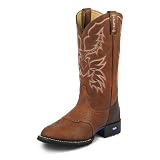 Mens Tony Lama 13 Pull-On Round Toe Traction Durable Western Cowboy Boots by Tony Lama