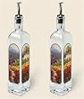 Artworks olive oil bottle ~ Fleur du Pays ~ set of 2 bottles code 511