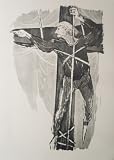 Ahab Aloft Lithograph by Benton Spruance. 16 inches width by 22 inches height. Highest Quality Art Poster Print