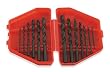 High Speed Steel Drill Bits, Black - 13 Piece