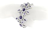 Very Chic & Fancy Bracelet w/Amethyst & White CZs