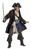 Pirates of the Caribbean 3 Captain Jack Sparrow Prestige Adult (2007) Costume