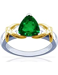 Platinum Triangle Cut Emerald Solitaire Ring (GIA Certificate)