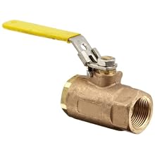 Dixon BBV100LV Brass Safety Vented Ball Valve, 1" NPT Female