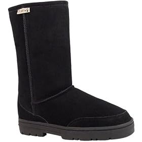 Bearpaw Womens Suede & Shearling Boot (8 B(M) US, Hickory)