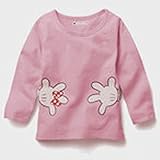 ディズニー　ミニーマウス薄手長袖Ｔシャツ 90cm～130cm　綿100％ ピンク/90cm１点 【1点】