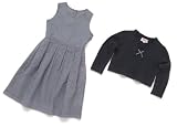 Kaethe Kruse 11801 - Traegerkleid mit Pulli, Modell Andrea, Farbe: marine/weiss