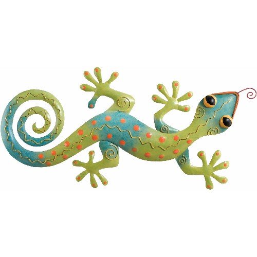 Wall Art 3D Metal Decor Gecko Spotted 15Wx32 - Regal Art #F241