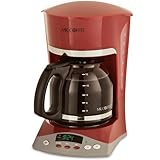 Mr. Coffee SKX26 12-Cup Programmable Coffeemaker, Red