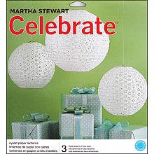 Martha Stewart Crafts Lanterns, White Eyelet