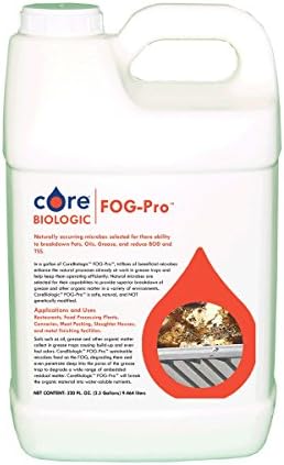 CoreBiologic FOG-Pro Microbes for Degrading Grease in Grease Traps, 2.5-Gallons