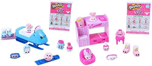 Shopkins Kids Fashion Pack Frosty Fashion Collection & Fashion Pack Slumber Fun Collection Playset