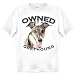 Greyhound "Owned By" Adult Ringer T Shirt - LARGE