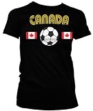 Canada Flags International Soccer Juniors T-shirt, Canadian National Pride Juniors Shirt
