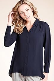 Autograph Ruched Shoulder Longline Blouse