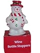Snowman and Candy Cane Wine Bottle Stopper
