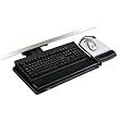 3M Knob-Adjust Keyboard Tray with Adjustable Platform, 17 Inch Track (AKT80LE)