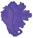 iSi K8686 Grape Leaf Silicone Trivet, Cabernet Purple