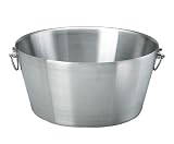 Kraftware 15-Inch Doublewall insulated Party Tub, Brushed Stainless