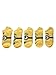 Despicable Me 2 Minion No-Show Socks 5 Pair