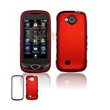 Crystal Hard RED RUBBERIZED Cover Case for SAMSUNG U820 REALITY (VERIZON) [WCS597]