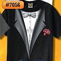 Formal Tuxedo Black T-shirt, Large