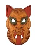 Handmade 'Mythical Beast' Tribal Mask Wall Hanging (Thailand)