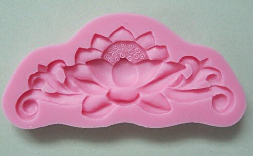 HSE Beautiful Lotus Flower Shape Chocolate Candy Jello 3D Silicone Fondant Lace Mold Mould Cake Decoration/pastry