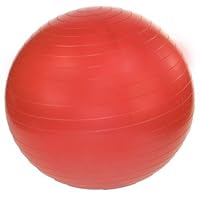 J Fit 45cm Professional Grade Exercise Ball (Ruby Red)