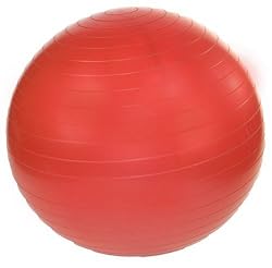 j/fit 45cm Anti-Burst Gym Ball (Ruby Red)