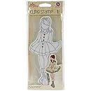 Prima Marketing Julie Nutting Mixed Media Cling Rubber Stamps -Valentina, 3.5-Inch by 7.25-Inch
