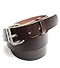 Mens Heavy Duty Dark Chocolate Brown Leather Belt 1