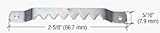CRL Steel Sawtooth Hanger with Seven Notches and Nails - Bulk