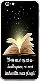 Open Magic Spell Book Inspirational Quote Design Print Image Pattern iPhone 6 Plus Vinyl Decal Sticker Skin