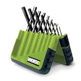 Tools & Hardware : Worx WA1101 15 Piece 1/16-Inch to 11/32-Inch High Speed Steel Black Oxide Drill Bit Assortment