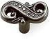 Laurey #71606 1-1/2" Pweter S Beach Knob