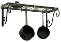 Enclume DR3 Decor Collection Bookshelf with Grid Wall Rack, Hammered Steel