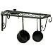 Enclume DR3 Decor Bookshelf Wall Rack with Grid, Hammered Steel