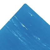 NoTrax 470S2436BU 470-Marble Sof-Tyle 2' x 3' Blue Anti-Fatigue Mat With Red Stop