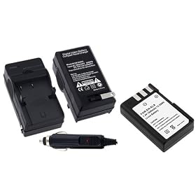 eForCity FOR NIKON EN-EL9 ENEL9 BATTERY+CHARGER SLR D60 D40 D40x